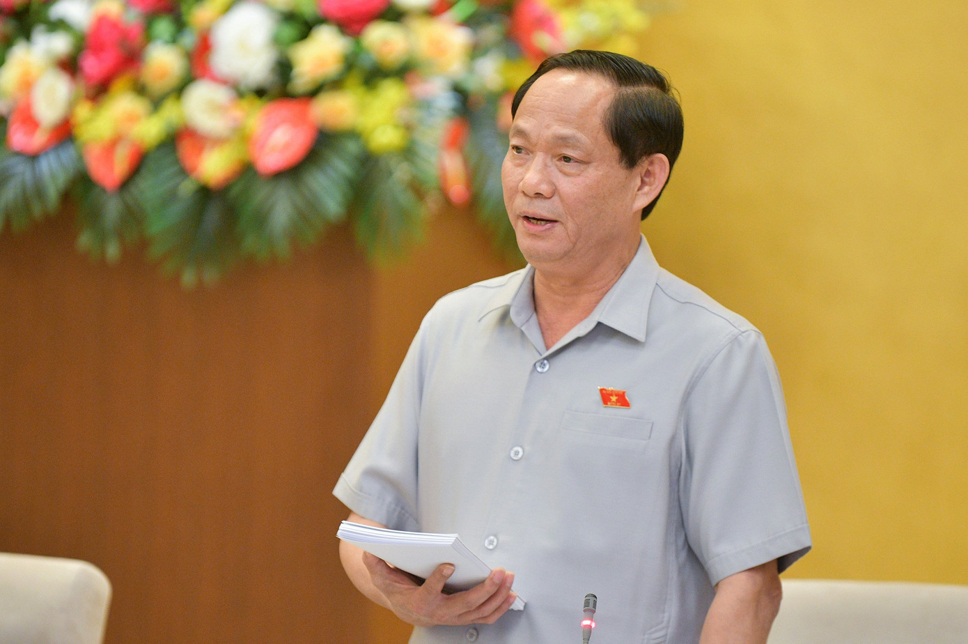 Phó Chủ tịch Quốc hội Trần Quang Phương phát biểu tại phiên họp Phó Chủ tịch Quốc hội Trần Quang Phương phát biểu tại phiên họp