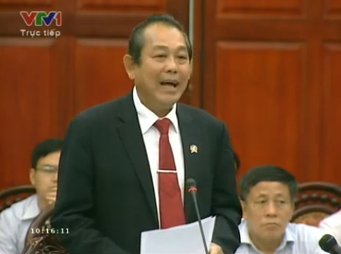 Chánh án Tòa án Nhân dân Tối cao Trương Hòa Bình. Chánh án Nguyễn Hòa Bình: