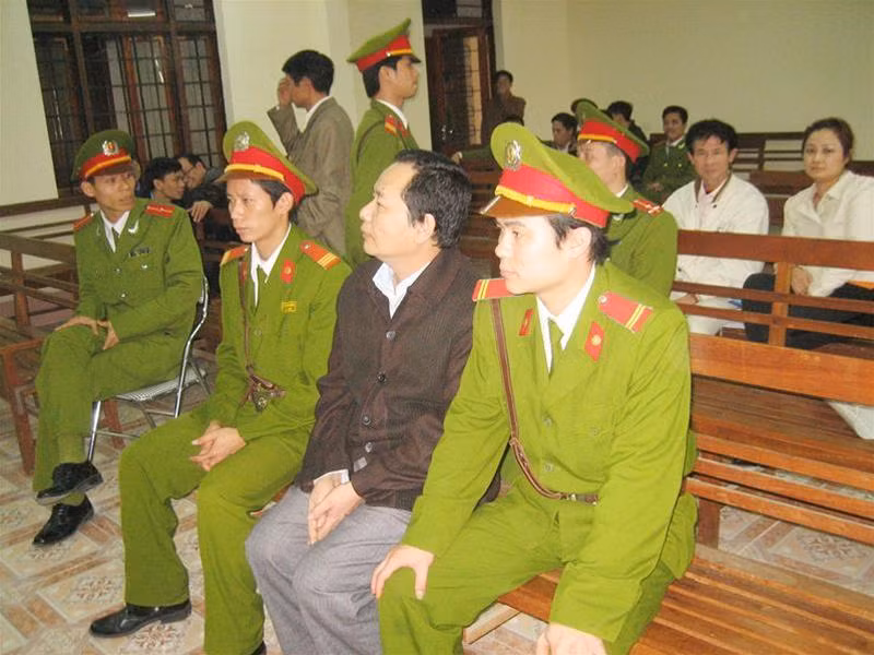 Sầm Đức Xương tại phiên tòa phúc thẩm. Ảnh : PV