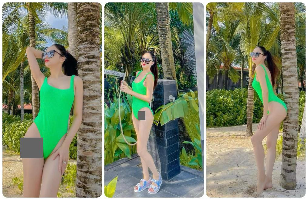 Loạt ảnh áo tắm mới của Hương Giang nhận nhiều ý kiến