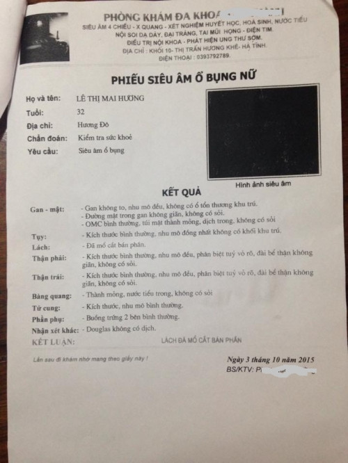 Tá hỏa mất nửa lá lách sau khi mổ chửa ngoài tử cung ảnh 1