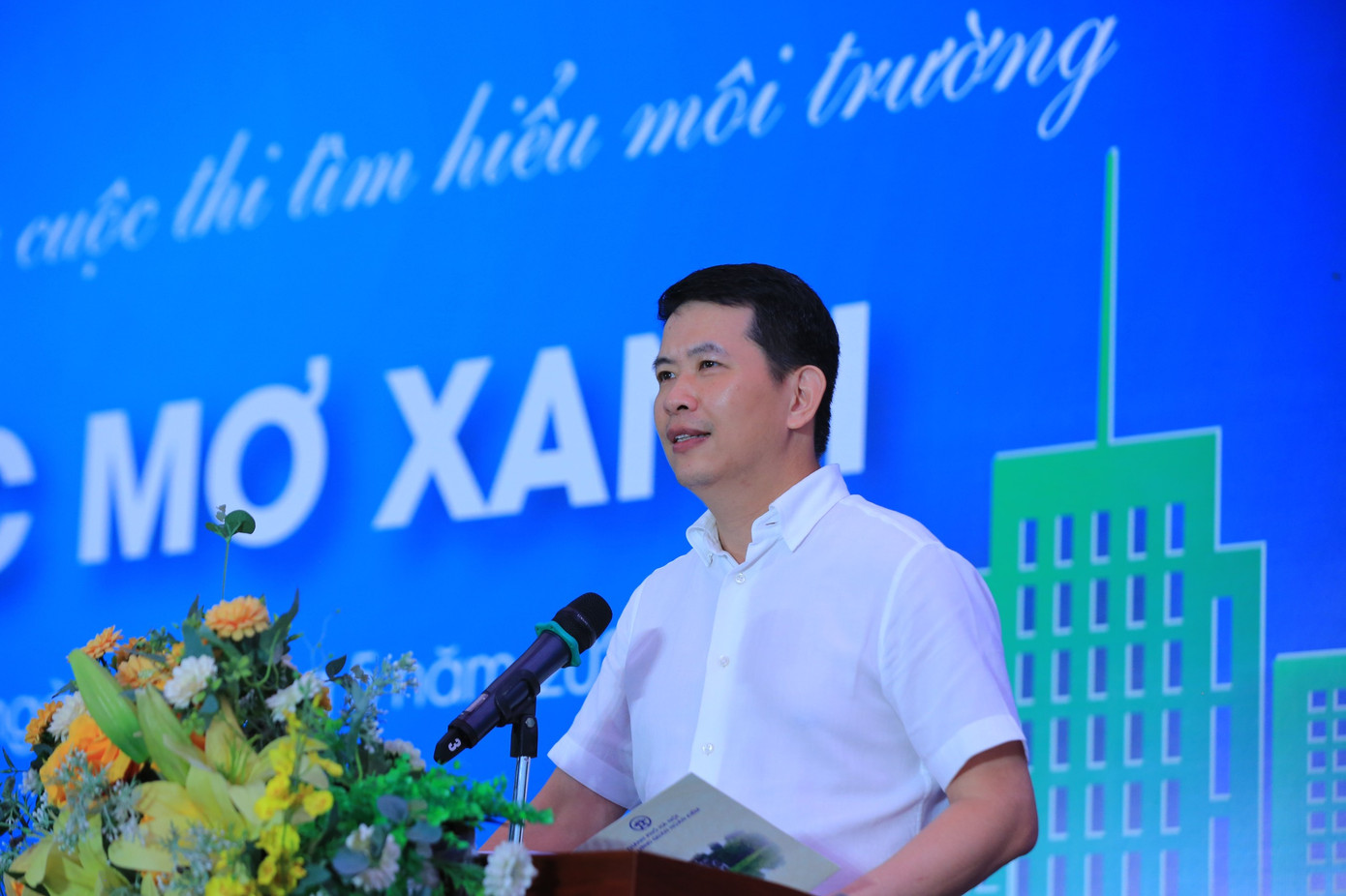 Ông Phạm Tuấn Long, Chủ tịch UBND quận Hoàn Kiếm phát biểu. Ảnh: Trọng Tài Ông Phạm Tuấn Long, Chủ tịch UBND quận Hoàn Kiếm phát biểu. Ảnh: Trọng Tài