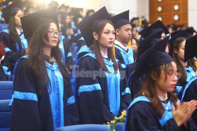 Sinh viên Trường Đại học Kinh tế Quốc dân trong lễ tốt nghiệp năm 2023.