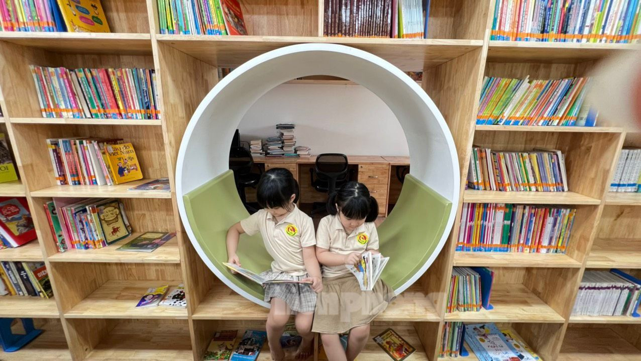 Thư viện của trường có nhiều góc chill Thư viện của trường có nhiều góc chill