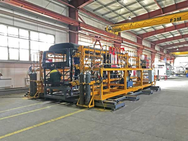 Main Jig được lắp ráp hoàn thiện tại thành phố Almty, Kazakhstan Thaco chuyển giao công nghệ sản xuất xe bus Thaco HB73S cho đối tác ảnh 2