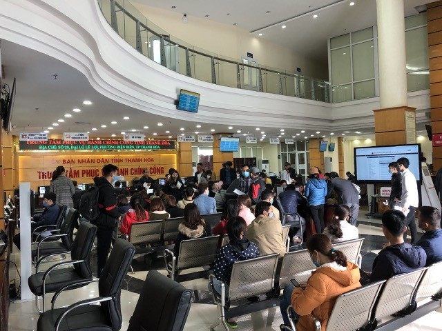 Giải quyết các công việc tại Trung tâm phục vụ hành chính công tỉnh Thanh Hoá