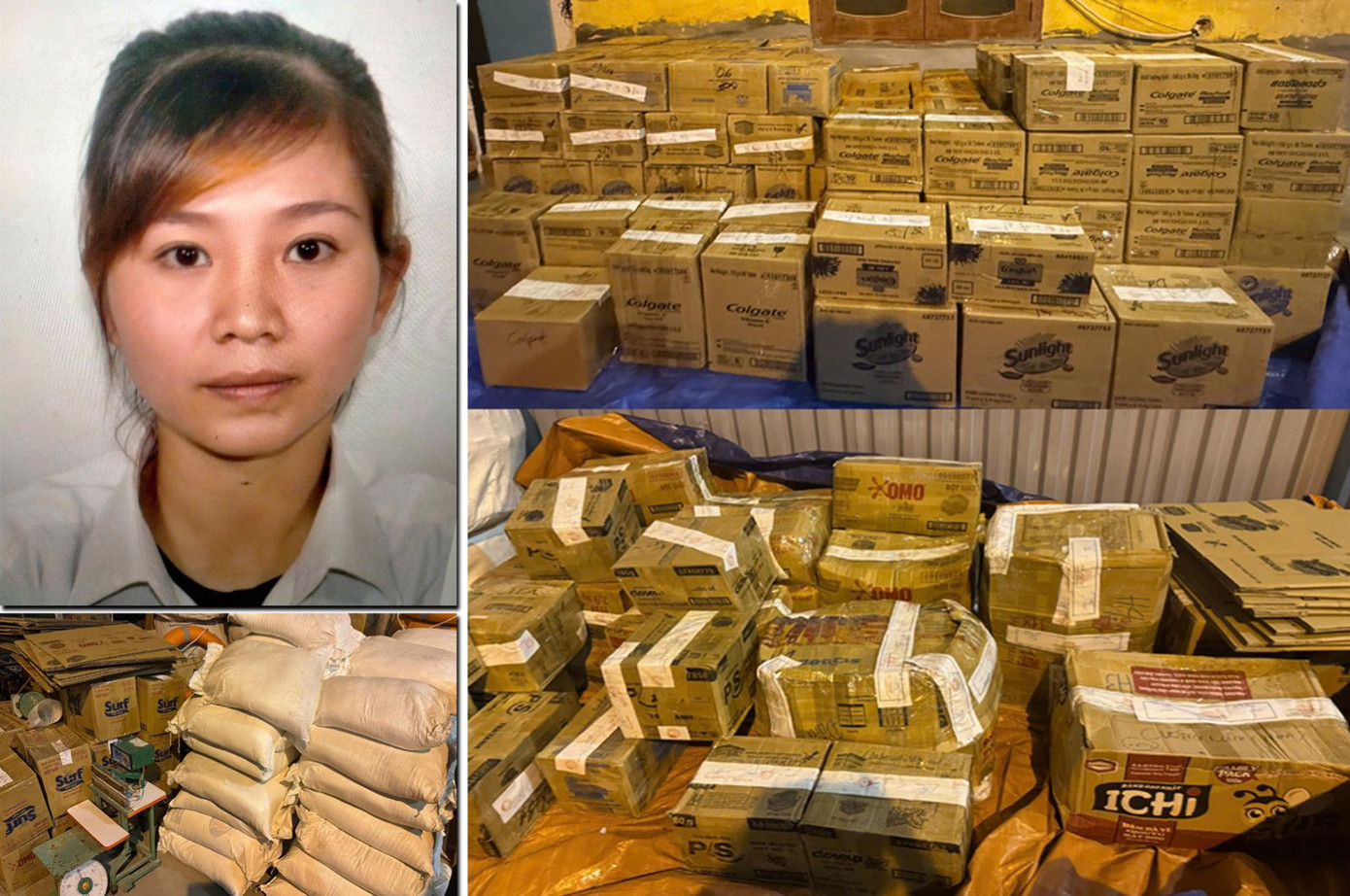 Trịnh Thị Liên và tang vật