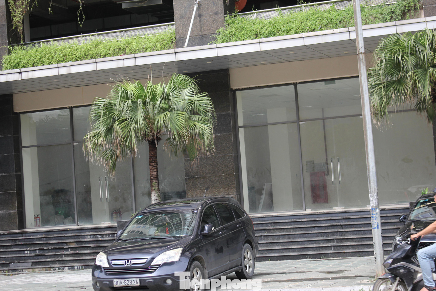 Hiện các ki ốt diện tích 43m2 tại đây có giá thuê là 5 triệu đồng/m2, hoặc 565 triệu đồng/tháng với 3.900m2 mặt bằng có cắt nhỏ. Tuy nhiên, nhiều tháng nay vẫn chưa có khách đến khu vực này thuê. (Ảnh: Lộc Liên)