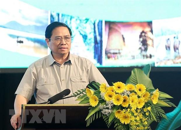 Thủ tướng Phạm Minh Chính kết luận Hội nghị tổng kết thực hiện Nghị quyết số 10-NQ/TW và Kết luận số 12-KL/TW. (Ảnh: Dương Giang/TTXVN) Thủ tướng Phạm Minh Chính kết luận Hội nghị tổng kết thực hiện Nghị quyết số 10-NQ/TW và Kết luận số 12-KL/TW. (Ảnh: Dương Giang/TTXVN)