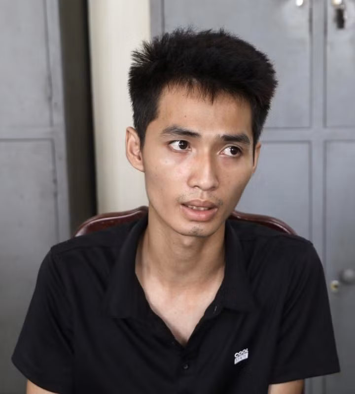 Nguyễn Trường Giang. Ảnh: Công an Hà Nam. chau be bi nhot trong tu cap dong anh 1