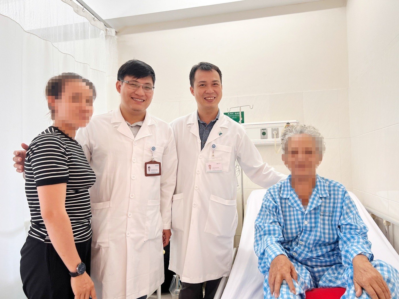 Sau khi được phẫu thuật cấp cứu, sức khỏe của bệnh nhân đã bình phục tốt