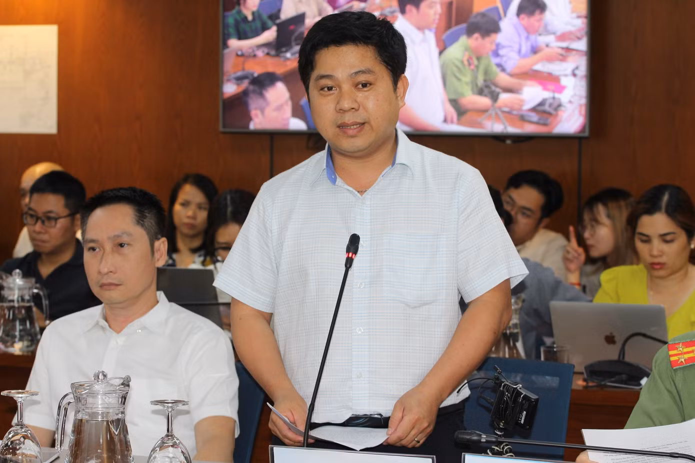 Ông Hồ Tấn Minh khẳng định dữ liệu thông tin học sinh được quản lý chặt chẽ nên không thể lộ lọt.