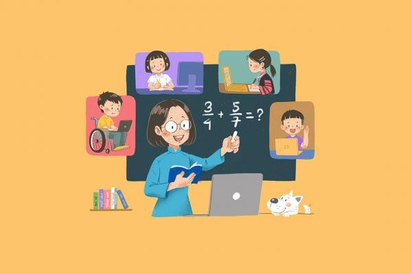 Nhiều giáo viên đã thiết kế các bài giảng online thật sáng tạo để thay đổi không khí và tâm trạng học tập của teen. Nguồn: Internet