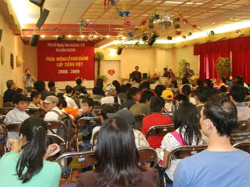 Không khí lễ khai giảng. Ảnh: Thế Sáng