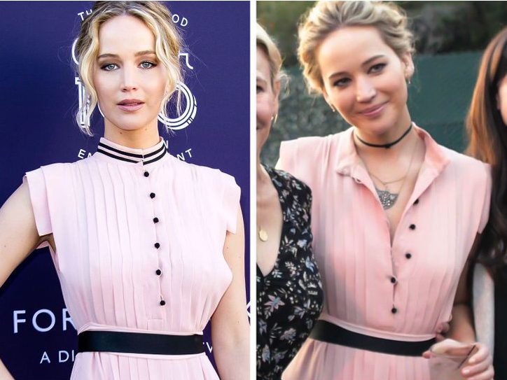 Không cần phối phức tạp, chỉ cần thả nút cổ áo và thêm trang sức là "auto" mới.