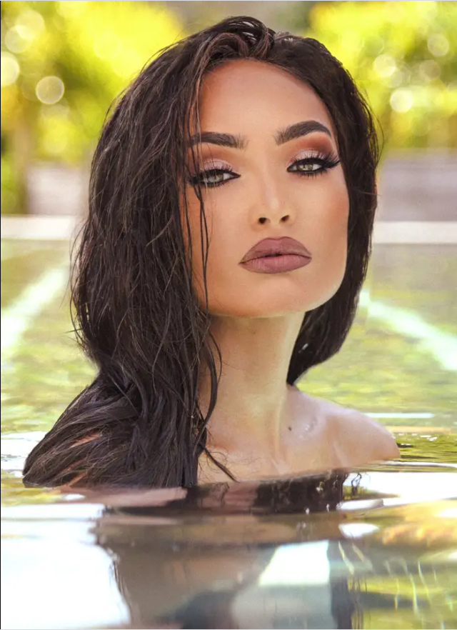 Nhan sắc rất đặc biệt của Gabriel trong phần thi ảnh của Miss USA. Nhan sắc rất đặc biệt của Gabriel trong phần thi ảnh của Miss USA.
