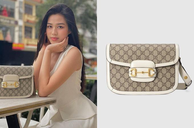 Chiếc túi thứ 2 Đỗ Thị Hà sở hữu chính là Gucci Horsebit 1955 giá khoảng 55 triệu đồng. Như đã nói ở túi của Thùy Tiên, đầu tư vào dòng túi khóa Horsebit không bao giờ sai.