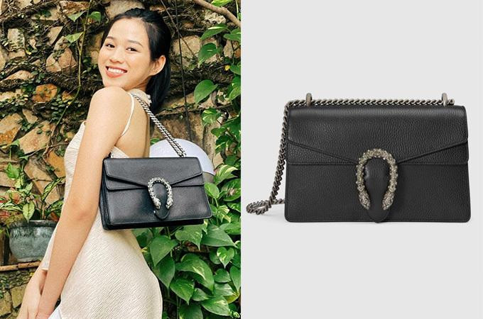 Chiếc túi hiệu đầu tiên Đỗ Thị Hà sở hữu là túi Gucci Dionysus - giá khoảng 62 triệu đồng. Đây là mẫu túi thuộc dòng kinh điển, IT bag của làng thời trang nên có thể dùng lâu mà không lỗi mốt.