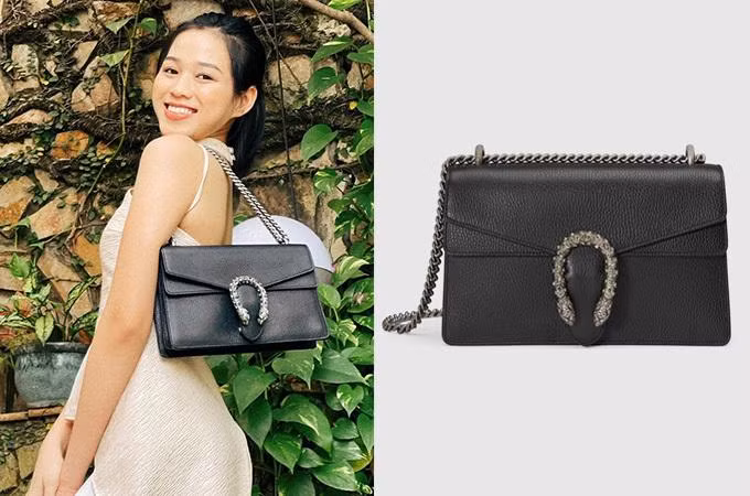 Chiếc túi hiệu đầu tiên Đỗ Thị Hà sở hữu là túi Gucci Dionysus - giá khoảng 62 triệu đồng. Đây là mẫu túi thuộc dòng kinh điển, IT bag của làng thời trang nên có thể dùng lâu mà không lỗi mốt.