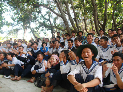 Các chiến sĩ trên quần đảo Trường Sa