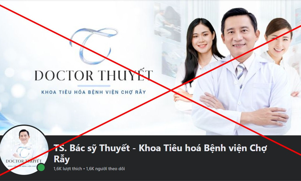 Trang fanpage giả danh bác sĩ và y hiệu của Bệnh viện Chợ Rẫy Trang fanpage giả danh bác sĩ và y hiệu của Bệnh viện Chợ Rẫy