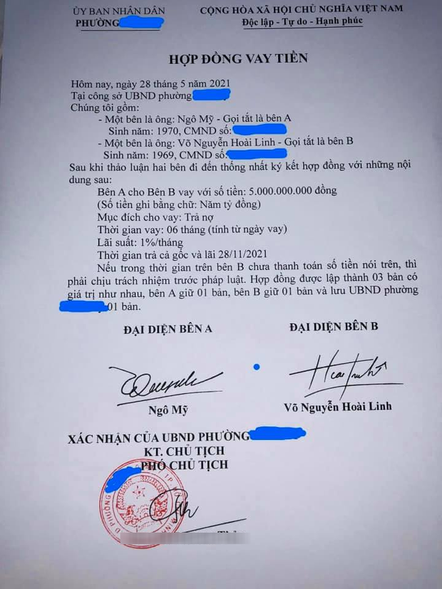 Giấy vay nợ đang lan truyền tốc độ chóng mặt trên mạng xã hội, tuy nhiên đại diện Hoài Linh phủ nhận trong khi người cho vay đã gửi đơn đến cơ quan công an nhờ điều tra