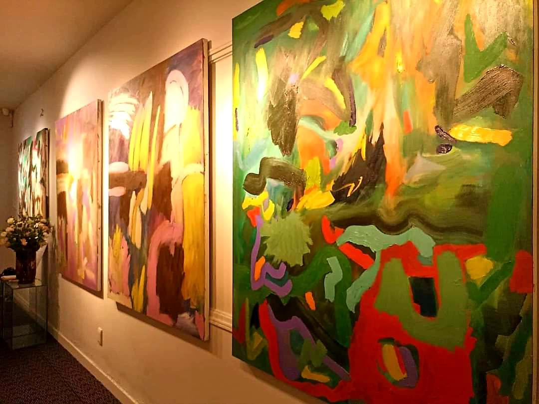 Một số tranh trong triển lãm không xin phép của Bùi Chát Một số tranh trong triển lãm không xin phép của Bùi Chát