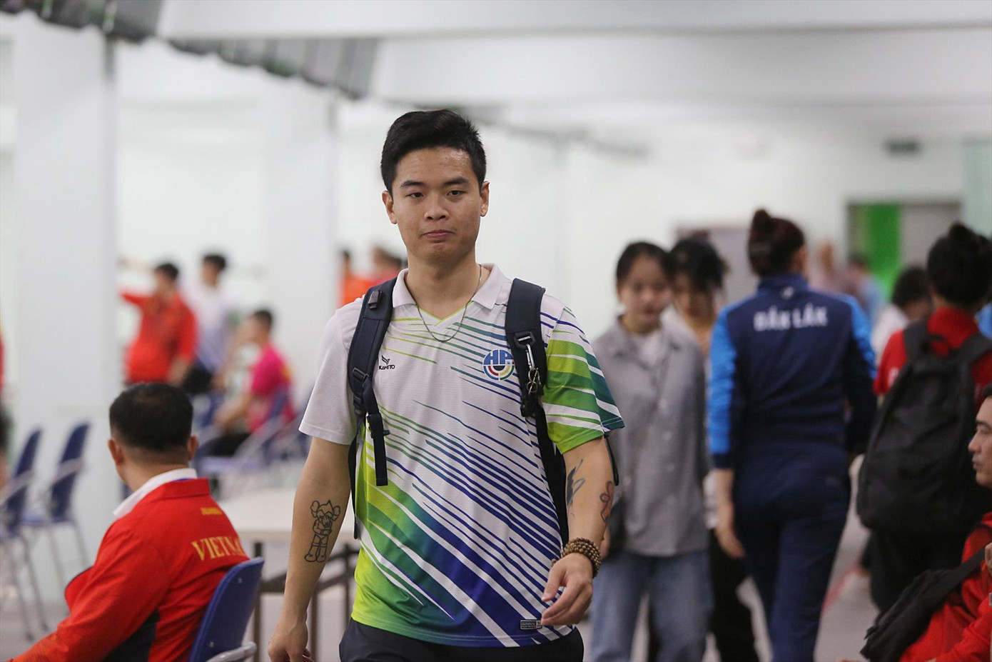 Xạ thủ Phạm Quang Huy tại giải vô địch bắn súng quốc gia