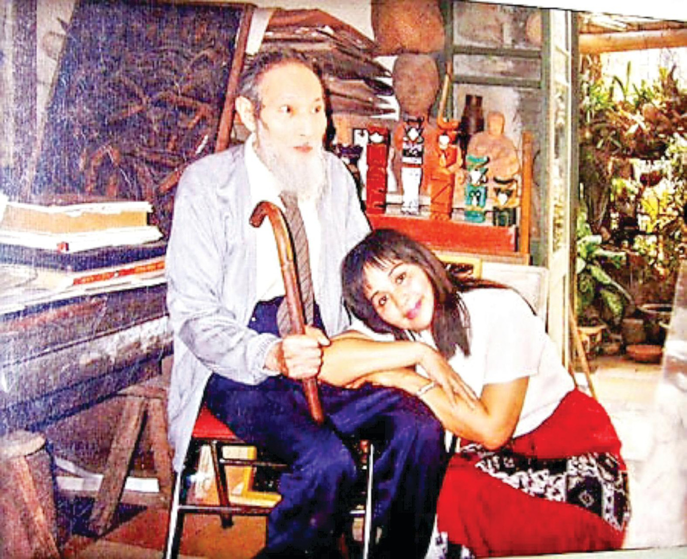 Danh họa Trần Văn Cẩn và vợ