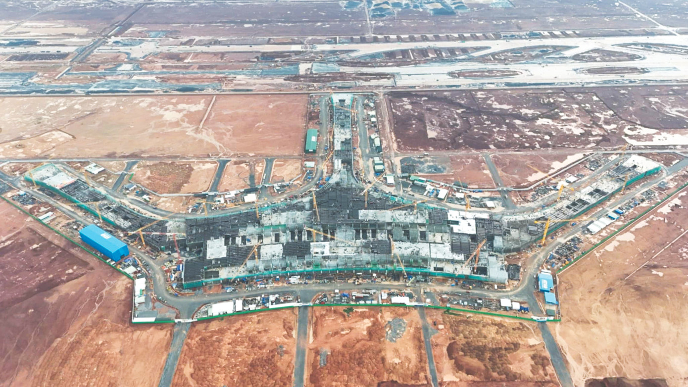 Công trình nhà ga hành khách dự án Cảng HKQT Long Thành đang thi công vượt tiến độ