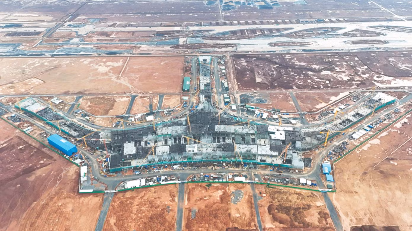 Công trình nhà ga hành khách dự án Cảng HKQT Long Thành đang thi công vượt tiến độ