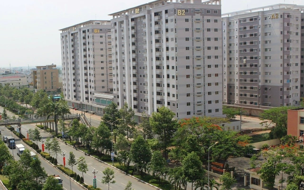 Khu 4 block chung cư nhà ở xã hội phường Quang Vinh, Biên Hòa, Đồng Nai Ảnh: Lê An Khu 4 block chung cư nhà ở xã hội phường Quang Vinh, Biên Hòa, Đồng Nai Ảnh: Lê An