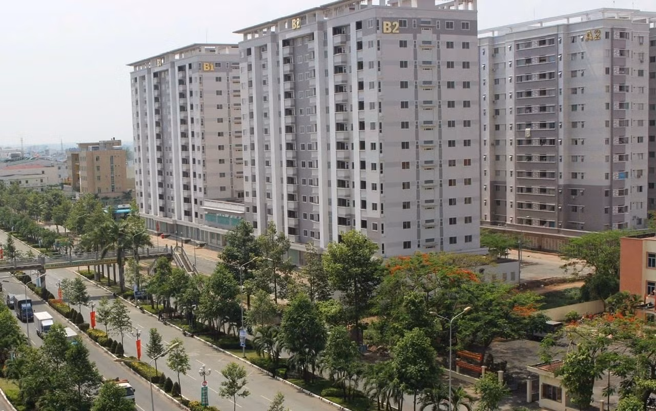 Khu 4 block chung cư nhà ở xã hội phường Quang Vinh, Biên Hòa, Đồng Nai Ảnh: Lê An Khu 4 block chung cư nhà ở xã hội phường Quang Vinh, Biên Hòa, Đồng Nai Ảnh: Lê An