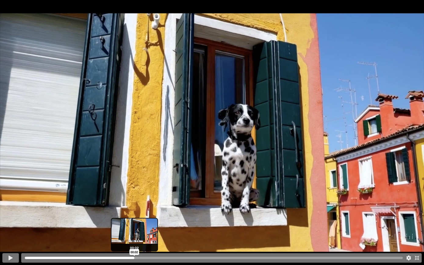 Bức ảnh chụp màn hình một video do Sora tạo nên Bức ảnh chụp màn hình một video do Sora tạo nên