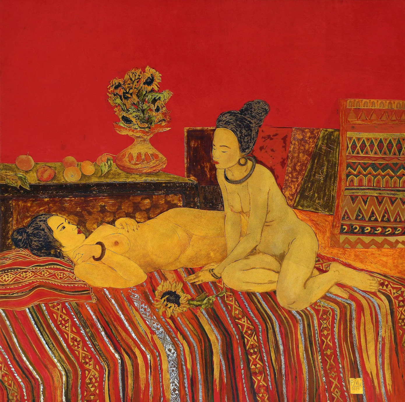 Tranh của họa sĩ Phạm Ngọc Mỵ Tranh của họa sĩ Phạm Ngọc Mỵ