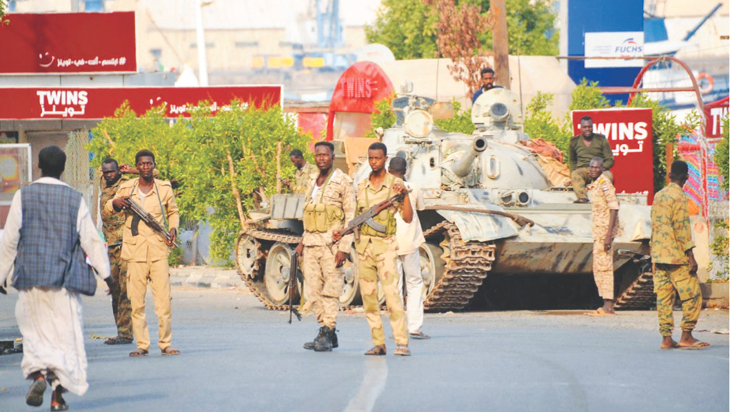 Binh lính Sudan trung thành với tư lệnh quân đội Abdel Fattah al-Burhan. Ảnh: Getty