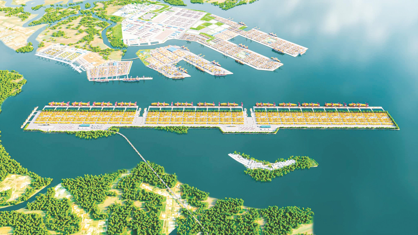 Phối cảnh cảng trung chuyển quốc tế Cần Giờ Phối cảnh cảng trung chuyển quốc tế Cần Giờ