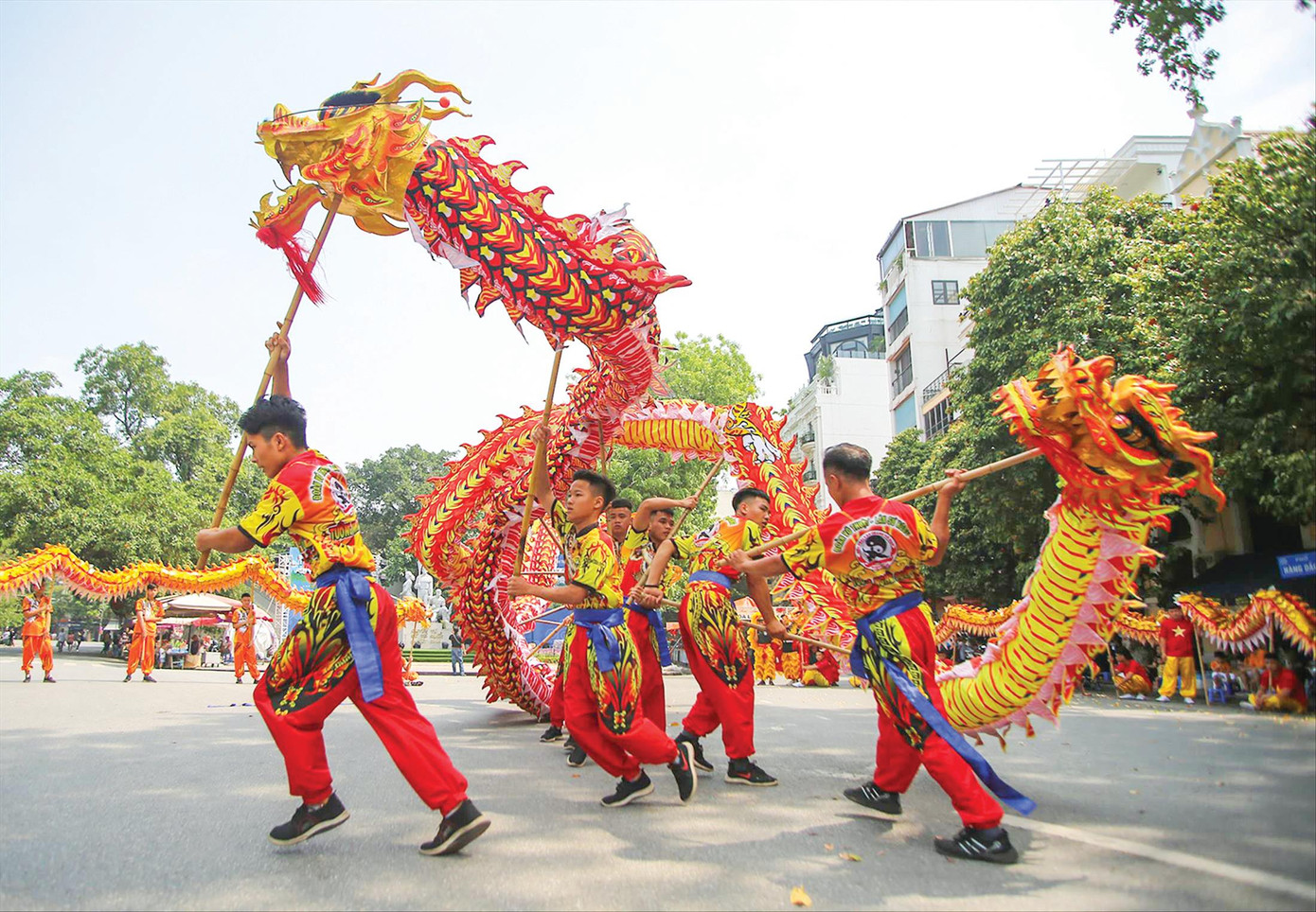 Không gian phố đi bộ hồ Gươm tổ chức rất nhiều sự kiện văn hóa tầm cỡ ở Thủ đô Ảnh: Duy Phạm