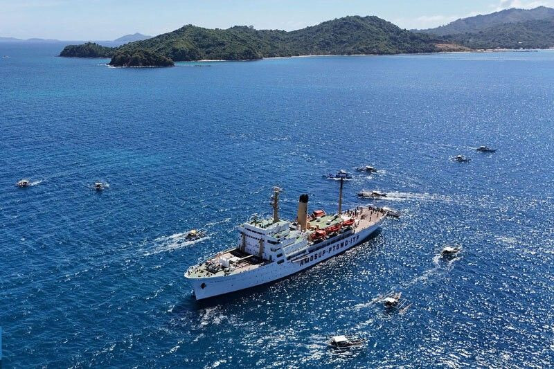 Mỹ, Nhật Bản, Úc và Philippines dự kiến tiến hành “hoạt động hợp tác hàng hải” ở Biển Đông, phía Philippines thông báo ngày 6/4. Trong ảnh: Tàu huấn luyện MV Kapitan Felix Oca của Philippines (do công ty Nhật Bản chế tạo), Ảnh: Filstar