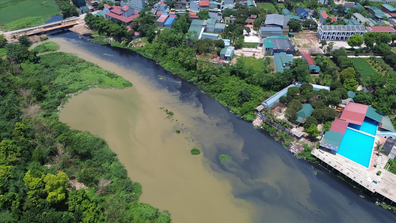 Sông Đáy đoạn qua xã Vân Côn, huyện Hoài Đức