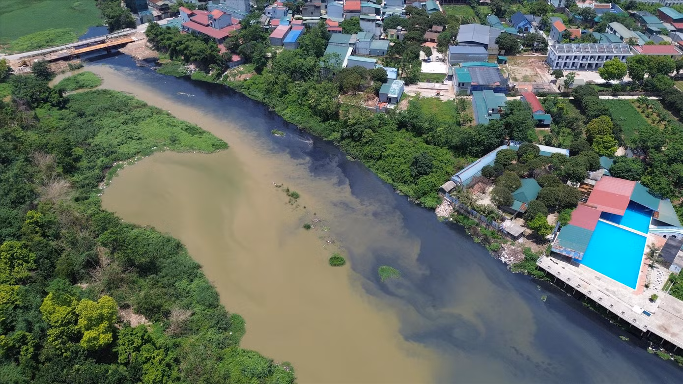 Sông Đáy đoạn qua xã Vân Côn, huyện Hoài Đức