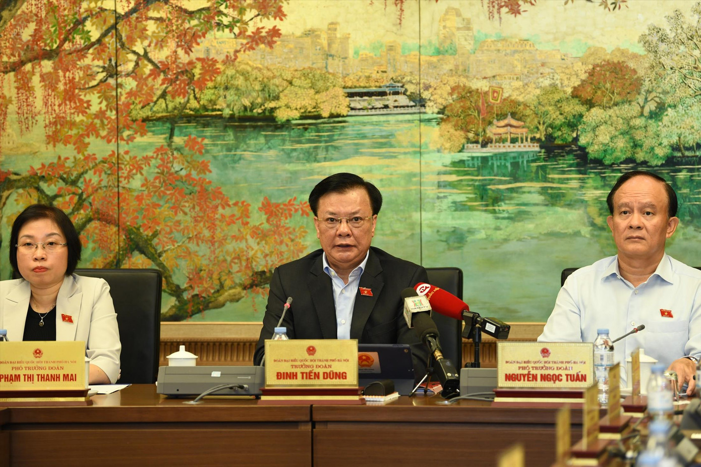 Bí thư Thành ủy Hà Nội Đinh Tiến Dũng. Ảnh: Như ý. Bí thư Thành ủy Hà Nội Đinh Tiến Dũng. Ảnh: Như ý.