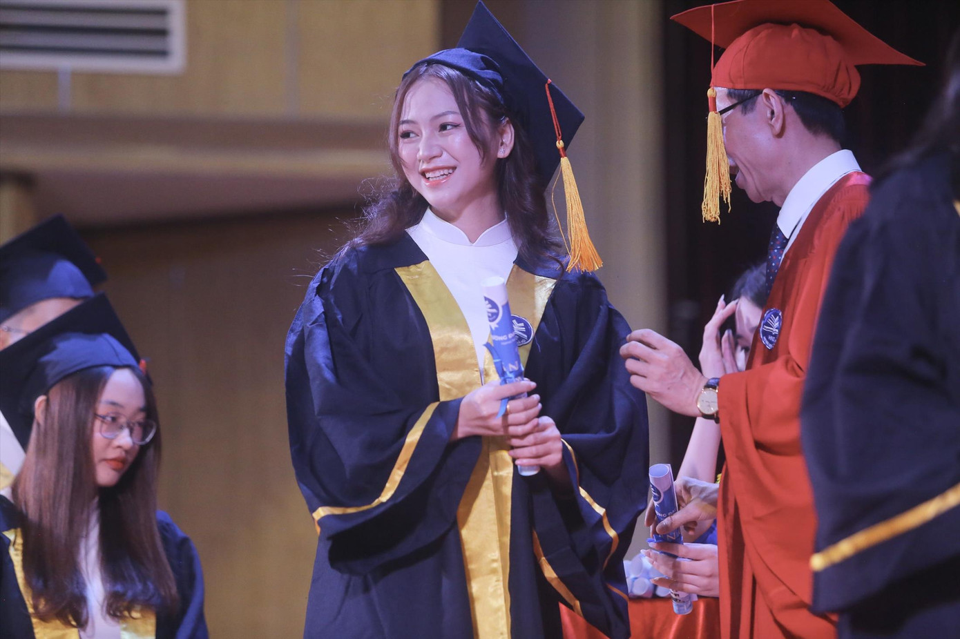 Sinh viên Trường ĐH Sư phạm Hà Nội trong lễ tốt nghiệp năm 2023. Ảnh: Duy Phạm