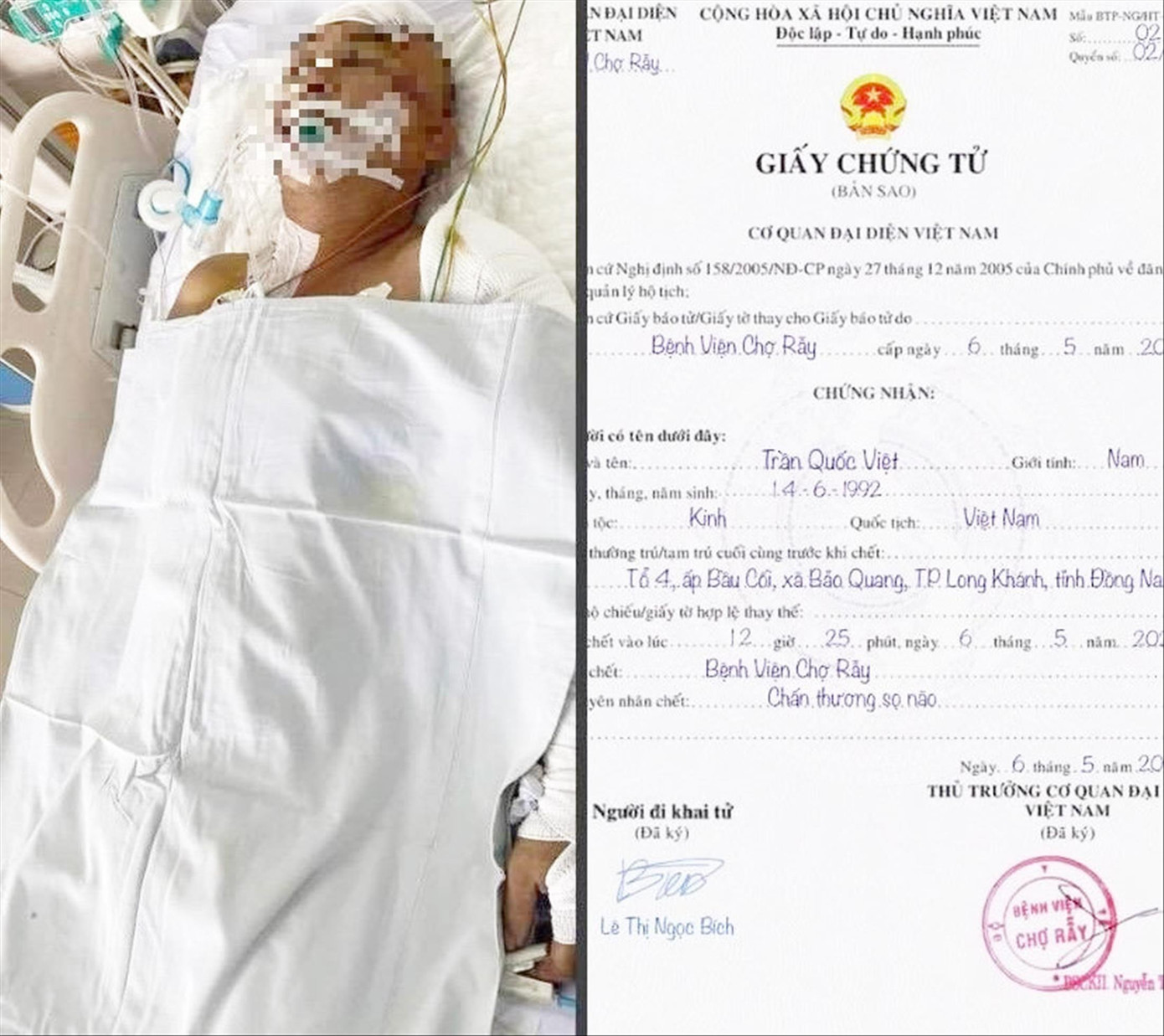 Trường hợp làm giả thông tin, giấy tờ nhằm mục đích lừa đảo tại Bệnh viện Chợ Rẫy. Ảnh: BVCC