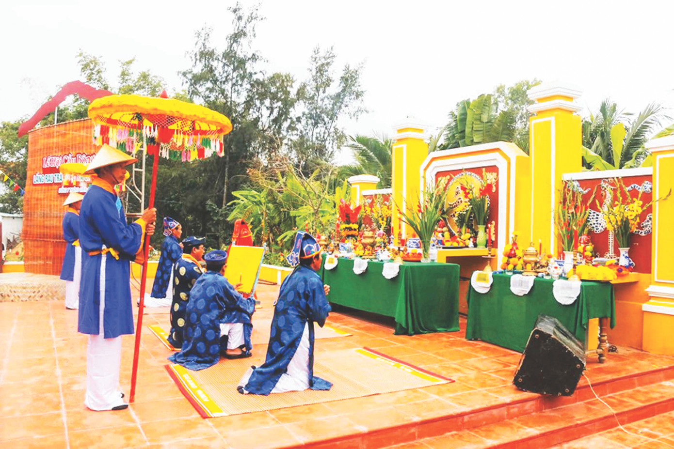 Lễ hội Cầu Bông đầu năm ở làng rau Trà Quế Lễ hội Cầu Bông đầu năm ở làng rau Trà Quế