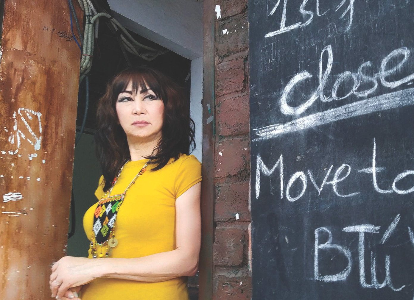 Ca sĩ Lê Uyên tại TPHCM tháng 12/2022 Ảnh: Trần Nguyên Anh