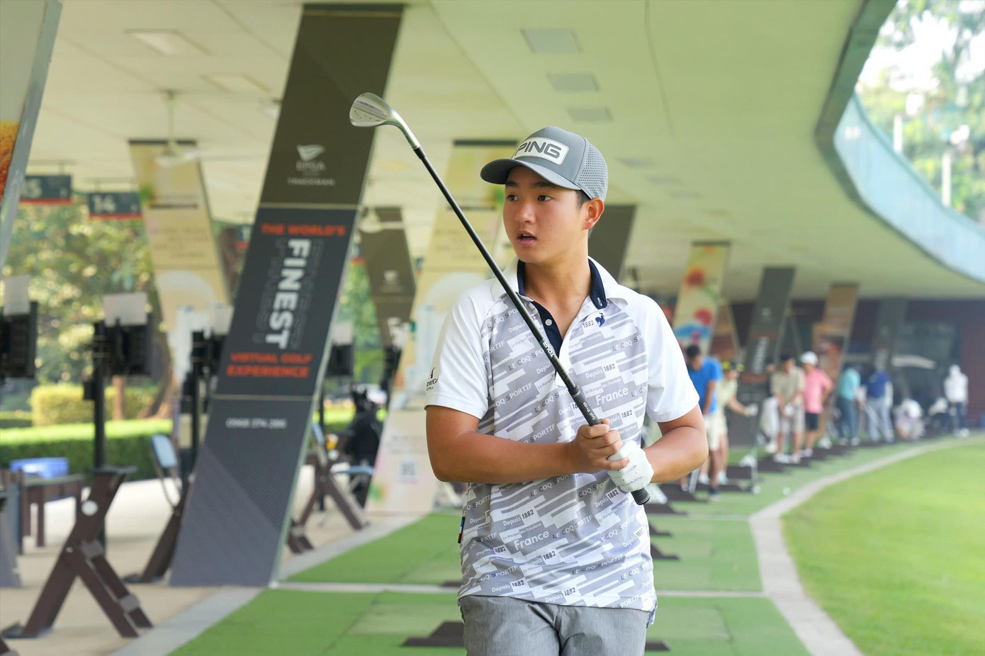 Anh Minh là golfer đầu tiên bảo vệ thành công chức vô địch Tiền Phong Golf Championship Ảnh: Trọng Quân