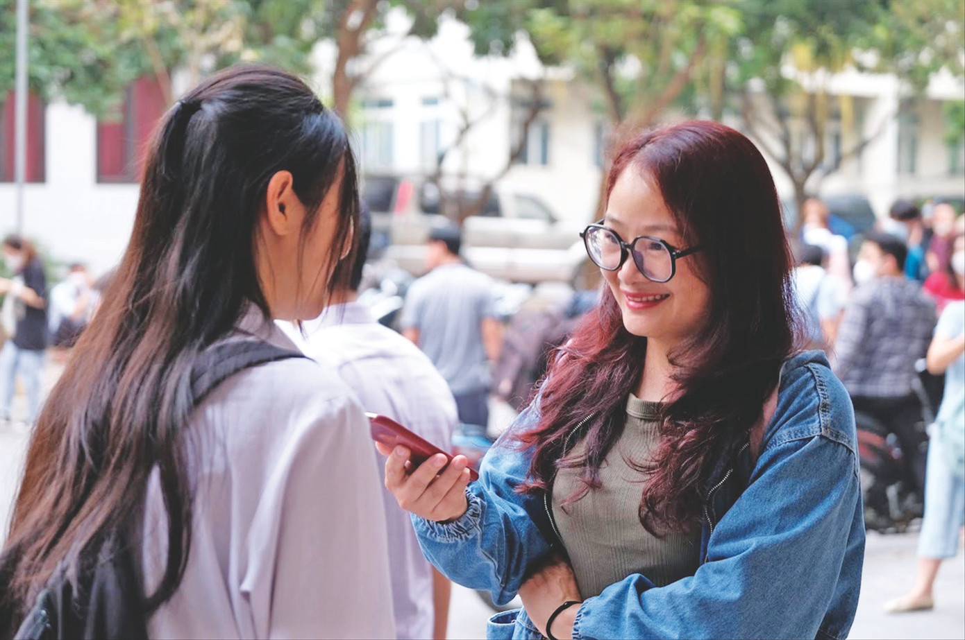 Tác nghiệp tại kì thi đánh giá năng lực do Trường ĐH Sư phạm Hà Nội tổ chức năm 2023 Ảnh: Mạnh Thắng