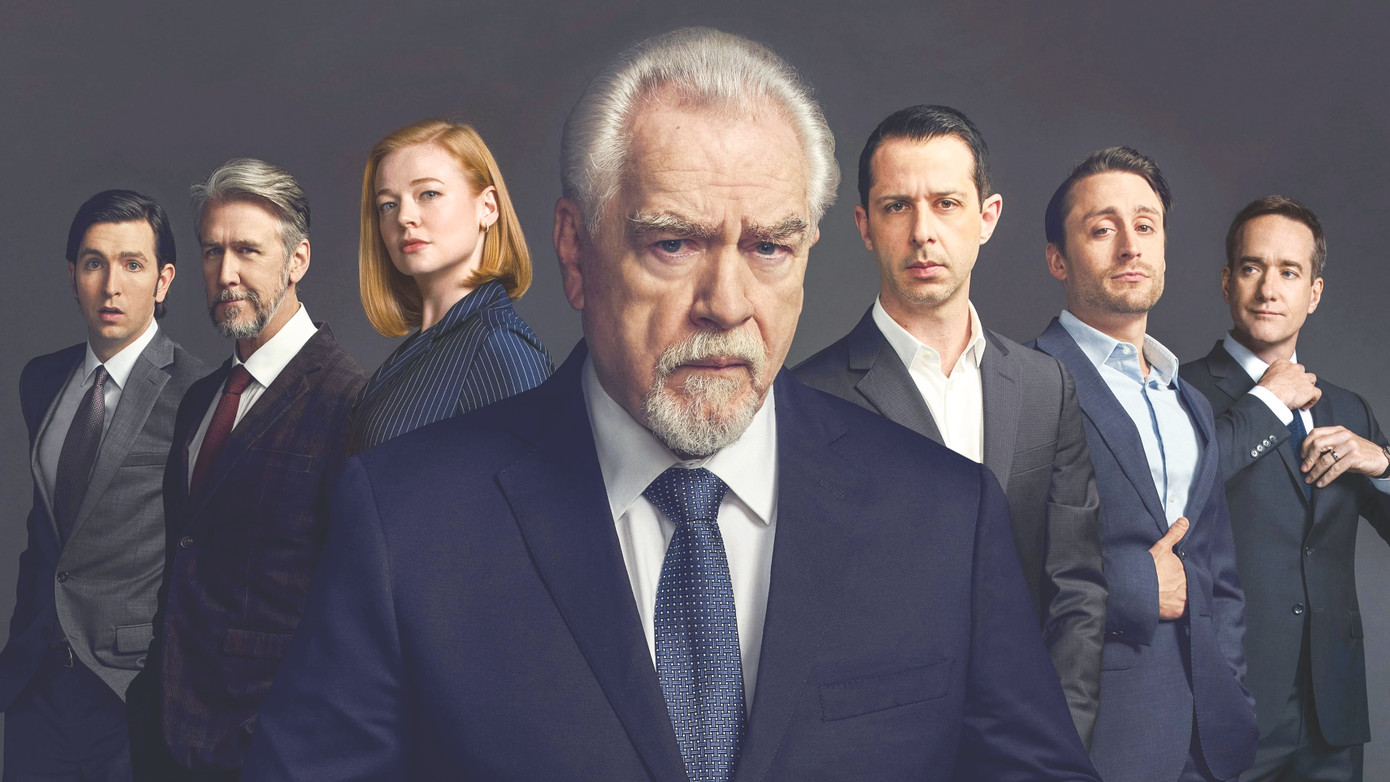 Gia đình Roy với người đứng đầu là chủ tịch Logan Roy (giữa). Nguồn: HBO