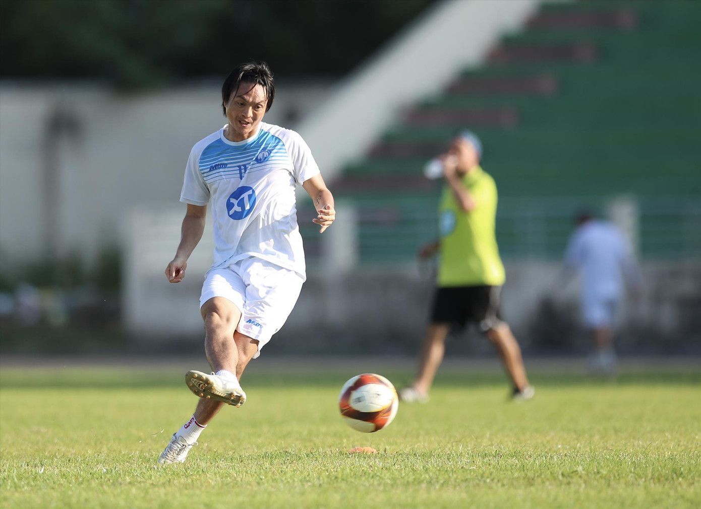 Tuấn Anh đang có cơ hội cùng Thép Xanh Nam Định đoạt chiếc cúp thứ 2 ở mùa giải 2023/2024. Ảnh: Lâm Thỏa Tuấn Anh đang có cơ hội cùng Thép Xanh Nam Định đoạt chiếc cúp thứ 2 ở mùa giải 2023/2024. Ảnh: Lâm Thỏa